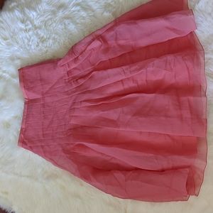 Tibi Isa Shutter Pleated Skirt Size 2 Silk Organza